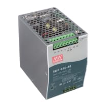 Fuente de alimentación, AC-DC, 48V, 10A, 100-264V adentro, incluido, carril del estruendo, PFC, 480W, serie del SDR
