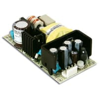 Fuente de alimentación, AC-DC, 24V, 2.5A, 115-264VIn, marco abierto, Pnl Mnt, médico, 60W, serie de la RPS