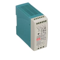 Fuente de alimentación, AC-DC, 48V, 1.25A, 100-264V adentro, incluido, carril del estruendo, PFC, 60W, serie de MDR
