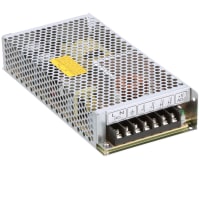 Fuente de alimentación, AC-DC, 15V, 10A, 88-132/176-264V adentro, incluido, panel Mnt, 150W, serie de RS