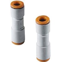 Cabiendo, válvula de cheque, cuerpo recto, plástico, tubo 1/4 ", serie de AKH