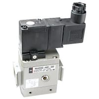 Solenoid Valve, Direct, Two-way, 110 VAC, 1/4 ", NPT, 145 PSI, NAV Series | SMC