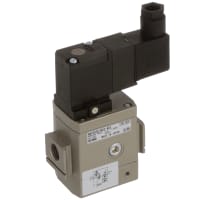 Válvula de solenoide, directo, de dos vías, 24 VDC, 1/4 ", NPT, 145 PSI, serie de NAV