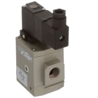 Válvula de solenoide, directo, de dos vías, 24 VDC, 3/"8, NPT, 145 PSI, serie de NAV