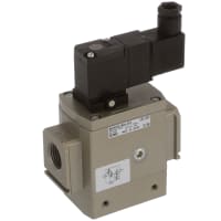 Solenoid Valve, Direct, Two-way, 110 VAC, 1/2 ", NPT, 145 PSI, NAV Series | SMC