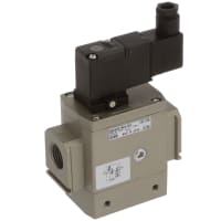Válvula de solenoide, directo, de dos vías, 24 VDC, 1/2 ", NPT, 145 PSI, serie de NAV