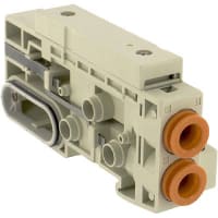 Bloque de extremo provea/del extractor para SV2000 la serie, 3/8 en la guarnición