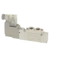 La válvula de solenoide, puerto de 5, 2 postula solo, cuerpo virado hacia el lado de babor, 110VAC, terminal w/conn del 