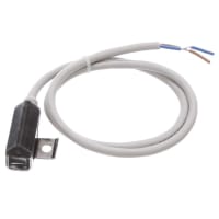 Interruptor de láminas, 5 a 50mA, 24VDC, plomos de alambre, LED rojo, mnt del Tie-rod, IP67, serie de D-A