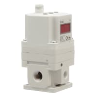 Regulador neumático, 1500L/min, .005-.5MPa, 0-10VDC adentro, 1-5VDC hacia fuera, 1/4 " NPT | SMC