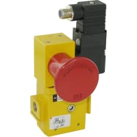 Suave encienda para arriba la válvula con para trabarse hacia fuera y la válvula de solenoide 24VDC, tamaño portuario 1 