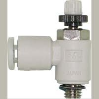 Apresure el regulador, metro adentro, codo, puerto 4m m tubo, aire, PBT de M5 x de 0.8, COMO serie | SMC