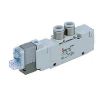 Solenoid Valve, port de 5, body ported, el sngl del position de 2, 110VAC, DIN, port 1/4
