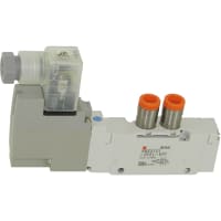 La VÁLVULA de SOLENOIDE, 5 PUERTO, CUERPO VIRÓ hacia el lado de babor, 2 la POSICIÓN SNGL, 24VDC, ESTRUENDO, 3PUERTO8 de /
