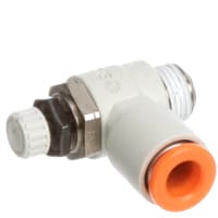 Speed Controller, Elbow, 1/8 NPT Port 1/4 Tube, Uno Touch, Sealant, COMO Series