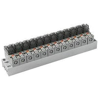 Múltiple, 8 estaciones, 3 válvula de solenoide portuaria, serie SS3Y1 | SMC
