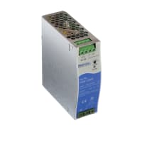 Fuente de alimentación, AC-DC, 24V, 5A, 200-550V adentro, incluido, montaje del carril del estruendo, 120W, serie de PSW