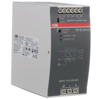 Fuente de alimentación, AC-DC, 24V, 5A, 90-132/180-264V, incluido, carril del estruendo, serie del CP