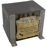 Transformador, aislamiento, bobina, 1, Freq 50/60Hz, Pri 115/230VAC, Sec 115/230VAC