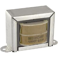 Transformador, energía, bobina de los Config, 1, Freq 50/60Hz, Pri 115VAC, Sec 12.6 (CT) VAC