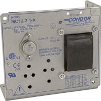 Fuente de alimentación, AC-DC, 12V, 3.4A, 100-240V adentro, marco abierto, linear, médico, 41W, serie de la bujía métrica