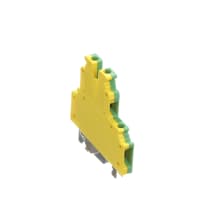 Las conec llaman el negro DINRail el tornillo de tierra .2-4sq.m m 24-12AWG 6.2m m W serie BRITÁNICA Verde-YL