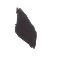 Parte modular que separa la placa de extremo para el negro de la tira terminal del PLC