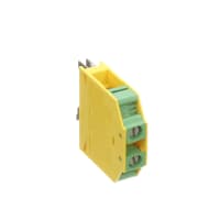Conectador ProtectiveConductor 0.1-6 sq.mm 26-10AWG del bloque de terminales Verde-YL