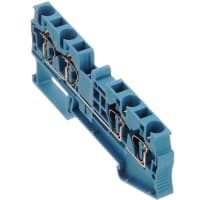 Bloque de terminales 24 AWG/kcmil (mínimo) (PA del azul 1 de la sección representativa del conductor 2 )