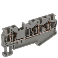 Las conec llaman la alimentación del carril del estruendo del negro con serie gris del ST del AWG 6.2 milímetro W de la jaula 3 28-10 del resorte