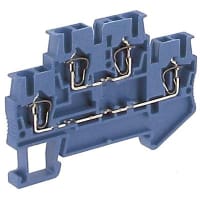 PA 67.5 milímetro L x de Terminal Block 28-12 AWG Blue 2 4 5.2 milímetros W x 47.5 milímetros H 3