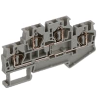 PA gris 83.5 milímetro L x del AWG 2 4 del bloque de terminales 28-10 6.2 milímetros W x 47.5 milímetros H 3