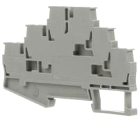 Terminal Block Feed-Through 3 6 26 a 12 AWG 300 V 20 UN PA de 6 kilovoltio ST Series de 10 milímetros