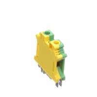 Bloque de terminales 24-6 conexión 0.5-10 milímetro 10.2 milímetro W del tornillo del AWG Verde-Amarilla