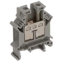 Reino Unido 16 N Gray IEC Screw Clamp Terminal Block - 22-4 AWG Reino Unido Series