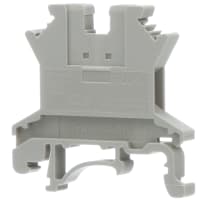 Alimentación del conectador del bloque de terminales a través del AWG del tornillo 2 0.2-4sq.m m 24-12 5.2 milímetros de gris de W