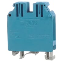Bloque de terminales del IEC de Reino Unido 35 N de la abrazadera azul del tornillo - serie del AWG Reino Unido de 18-1/0