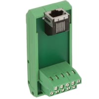 Alimentación del módulo de interfaz con DinRail RJInt. perno conec de 8 de RJ11 Gato para atornillar término