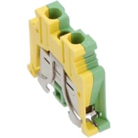Las conec llaman el tornillo 0.5-10sq.m m 20-8AWG 8.2mmW del negro DINRail Grd Verdes-YL