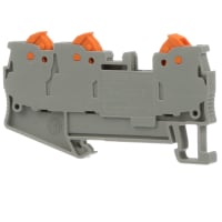 Conductor 17.5 A 800 V 24-16AWG de QTC 1.5TWIN Terminal Block DIN Rail 3