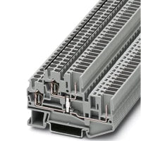 Bloque de terminales de la resorte-jaula de tres niveles Pluggable para montar en el NS 35