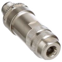 M12 glándula recta blindada de la conexión PG7 del tornillo de ubicación del conectador masculino 4