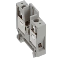 Las conec llaman el tornillo 2 0.2-4sq.m m 24-12AWG 6.2mmW del negro FeedThru 16A gris 500V