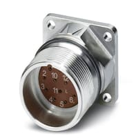 Conectador Circular Del Metal, Montaje Del Panel, Zócalo, Rotación Reversa (12 Posición)