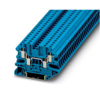 Azul doble modular de la conexión del tornillo de la posición múltiple bloque de terminales W