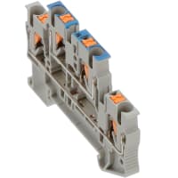 Las conec llaman la alimentación del negro con 2 4 0.14-4sq milímetro 26-12 gris del AWG serie de 5.2 milímetros W pinta