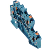 Alimentación del bloque del término a través 2 4 0.14-4 sq. milímetro 26-12 Azul del AWG serie de 5.2 milímetros W pinta