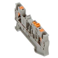 Las conec llaman la desconexión del cuchillo del carril del estruendo del negro Empujan-InConn 26-12AWG el gris 5.2m m W