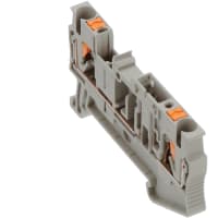 Las conec llaman la desconexión del carril del estruendo del negro Empujar-En conec 26-12 gris del AWG serie de 5.2 milímetros W pinta