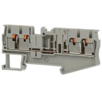 Las conec llaman la desconexión del carril del estruendo del negro Empujar-En conec 26-12 gris del AWG serie de 5.2 milímetros W pinta